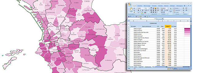 cartographie Excel automatique