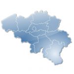 Stylised map of Belgium provinces