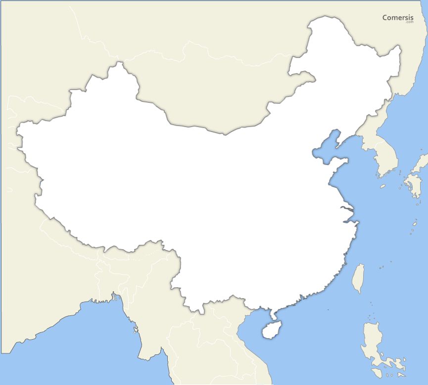 Fond de carte vectoriel de Chine gratuit