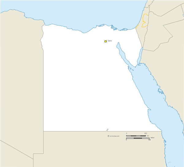 Blank Map Egypt