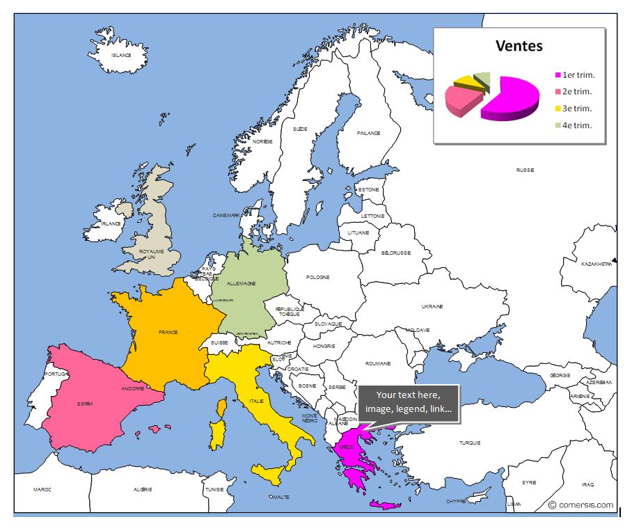 Editable Map Of Europe