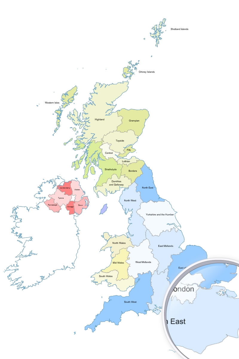Map Uk Regions