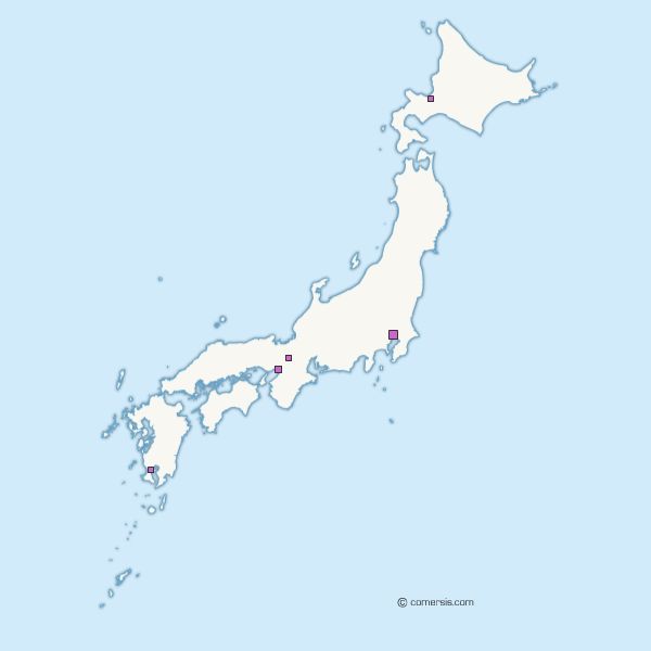 Free vector map of Japan