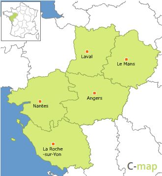 carte region pays de la loire