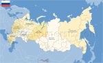 Buy  Russian Federation districts and provinces editable map