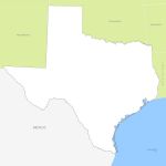 Free download free vector map of Texas with border states