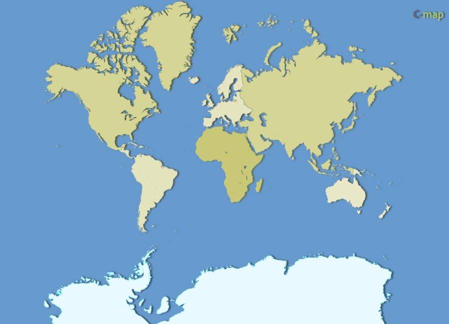 Continent World Map