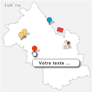 carte spot de l'Isère