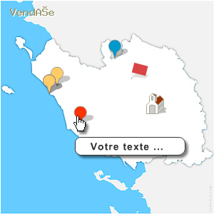 carte modifiable des routes de la Vendée