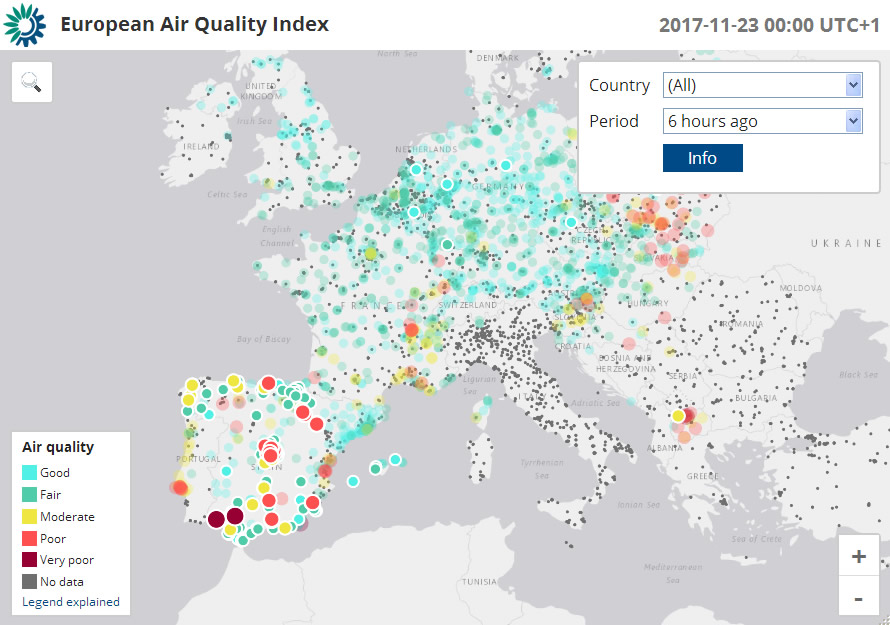 Carte De La Pollution En Temps Réel