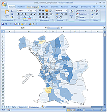 carte choroplèthe des quartiers de Marseille