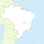 Free vector map of Brazil