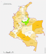 Colombia regions Office map