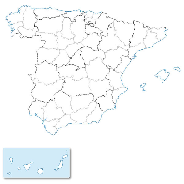 Carte Espagne Vierge