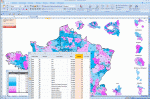 Constituencies of France Excel Choropleth map (macro vb)