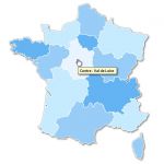 Free full html clickable map of France regions 