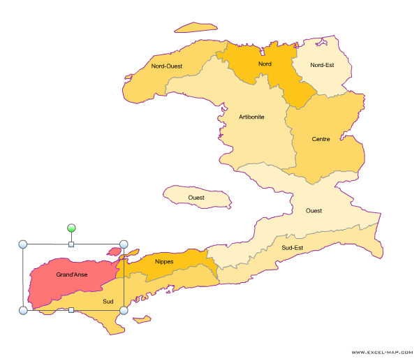Haiti departments for Office