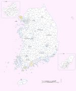 South Korea administrative counties and cities