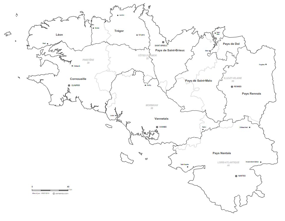 Maps Of Bretagne