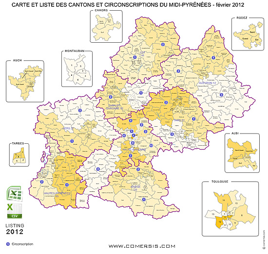 Maps Of Midi Pyrenees