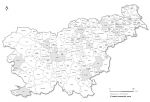 Slovenia vector map of municipalities