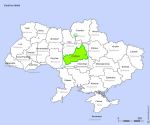 Ukraine oblast map for Word and Excel