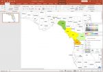 Florida counties editable map for Office