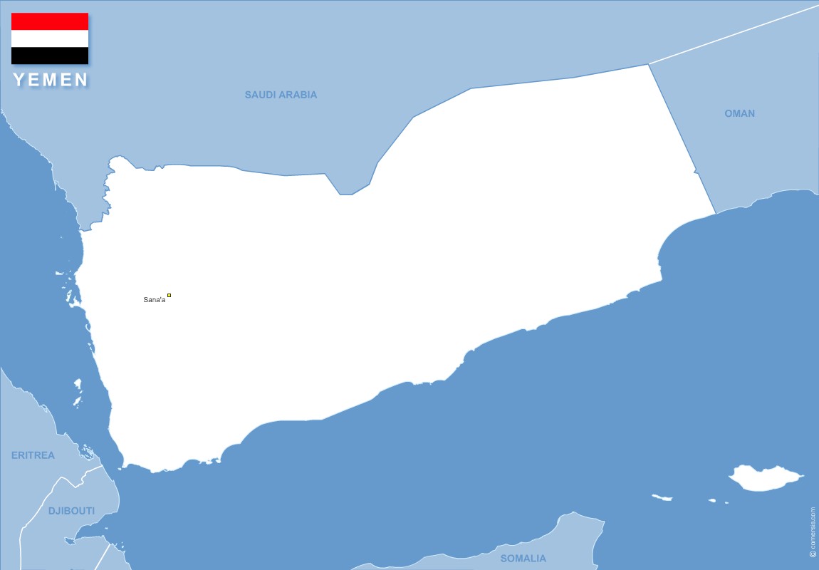 Free Eps And Svg Map Of Yemen