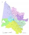 Carte circonscriptions de la  Gironde