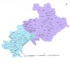 Carte circonscriptions des  Hautes-Alpes