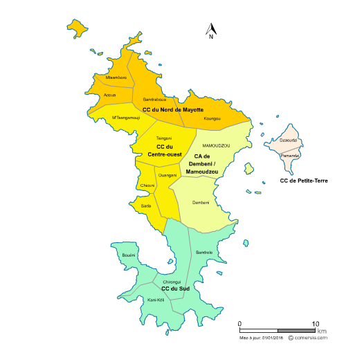 Communautés de communes de  Mayotte