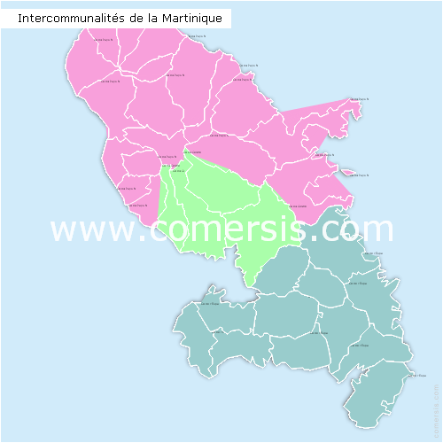 Communautés de communes de la  Martinique