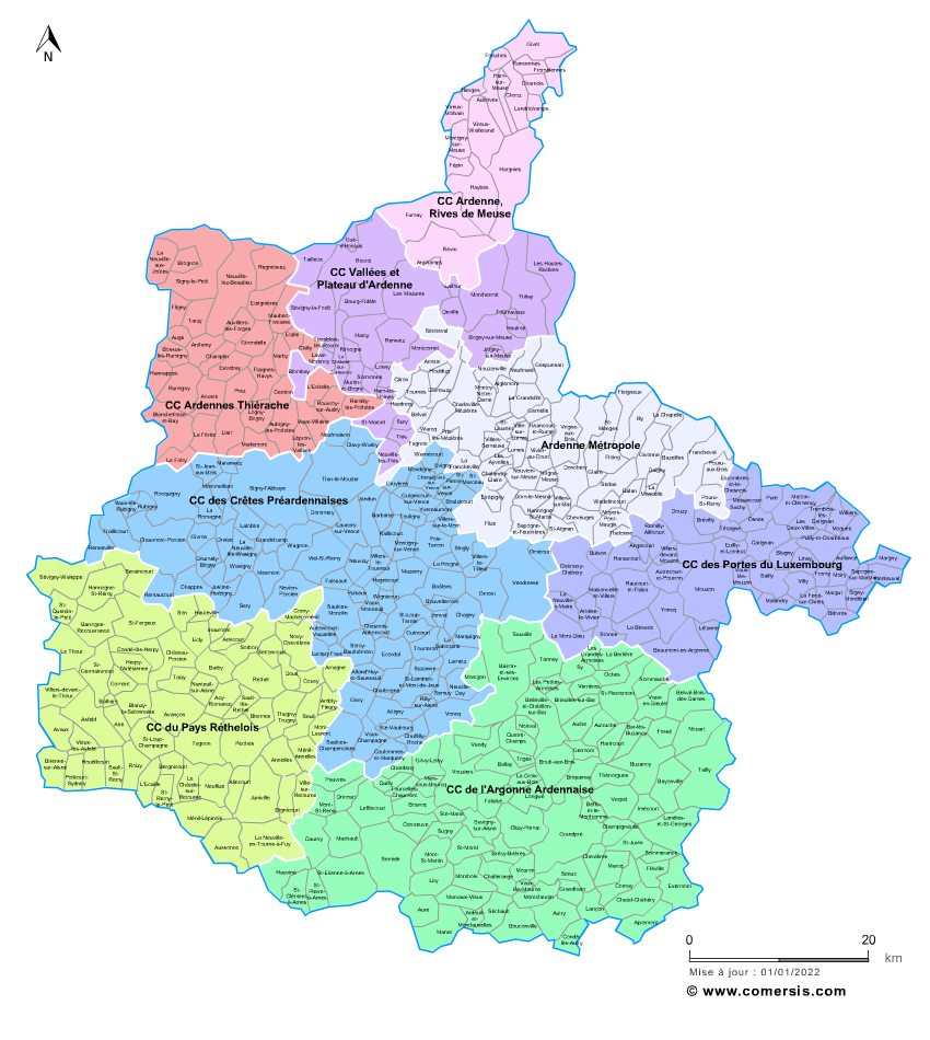 Communautés de communes des  Ardennes