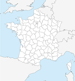 Free customizable background map of the departments of metropolitan France.