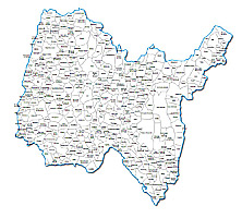 carte des villes