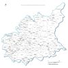 carte des villes et villages des  Alpes-de-Haute-Provence