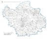 carte des villes et villages de l' Aube