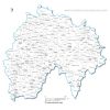 carte des villes et villages du  Cantal