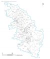 carte des villes et villages de la  Corse-du-Sud