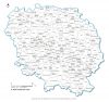 carte des villes et villages de la  Creuse