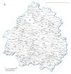 carte des villes et villages de la  Dordogne