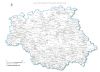 carte des villes et villages du  Gers