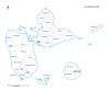 carte des villes et villages de la  Guadeloupe