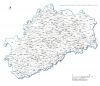carte des villes et villages de la  Haute-Saône