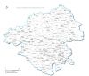 carte des villes et villages de la  Loire-Atlantique
