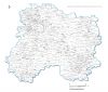 carte des villes et villages de la  Marne