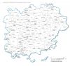 carte des villes et villages du  Var