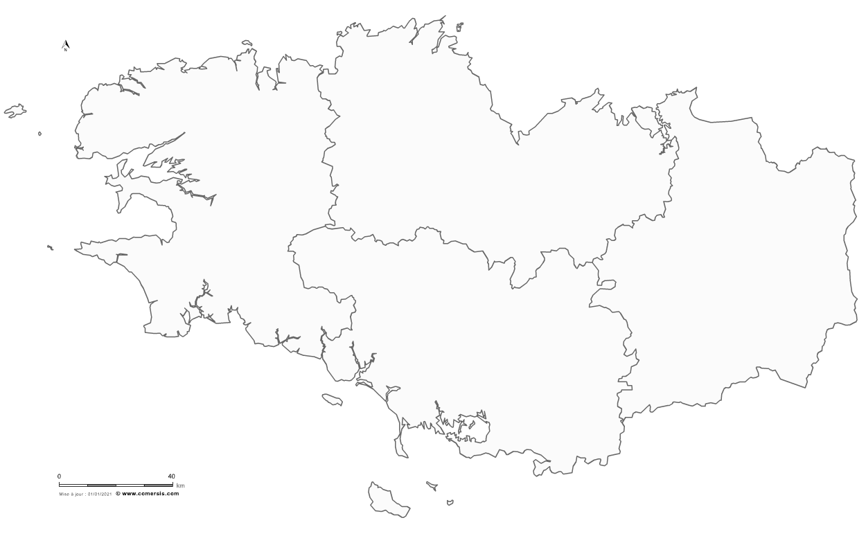 carte gratuite de Bretagne