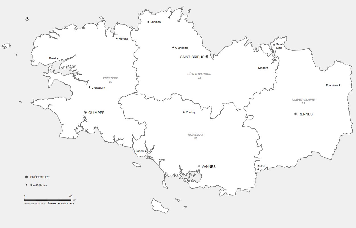 prefectures de Bretagne