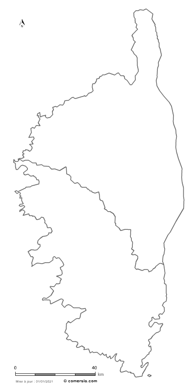 carte gratuite de Corse